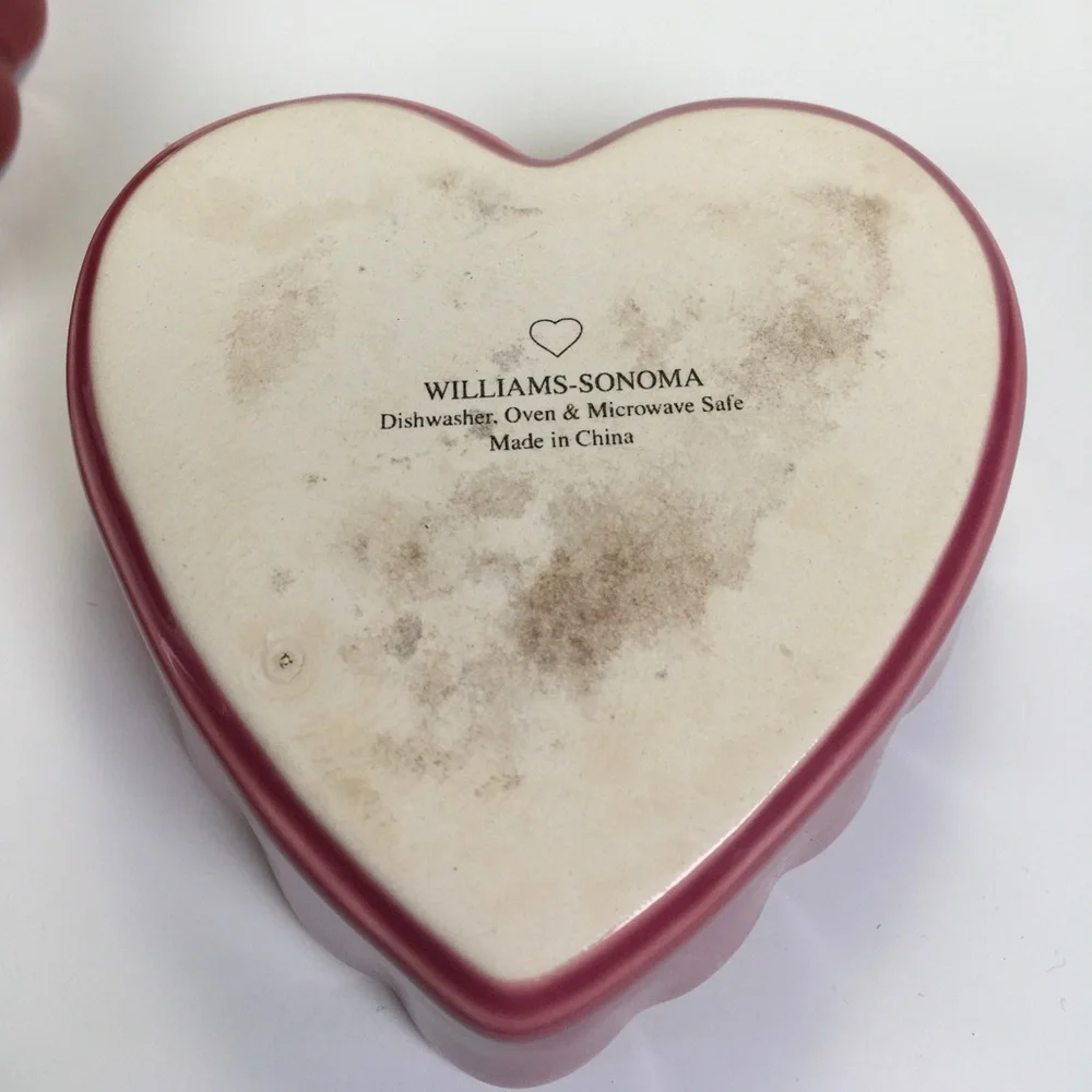 Williams-Sonoma Heart Ramekins Set of 3